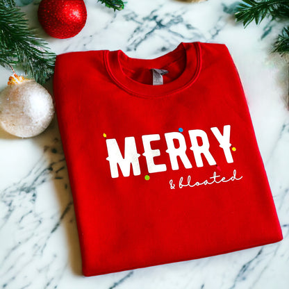 merry & bloated sweatshirt - red