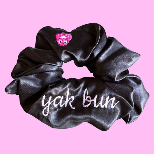 yak bun scrunchie - black