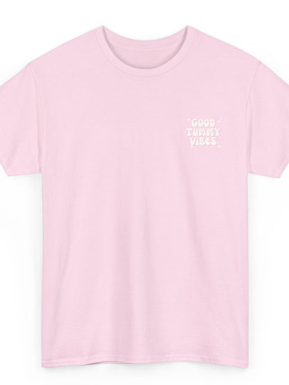 good tummy vibes tee - pink